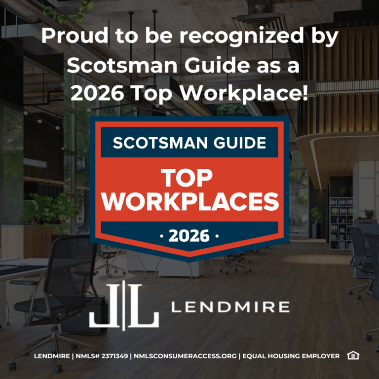 Lendmire named a 2026 Top Workplace by Scotsman Guide