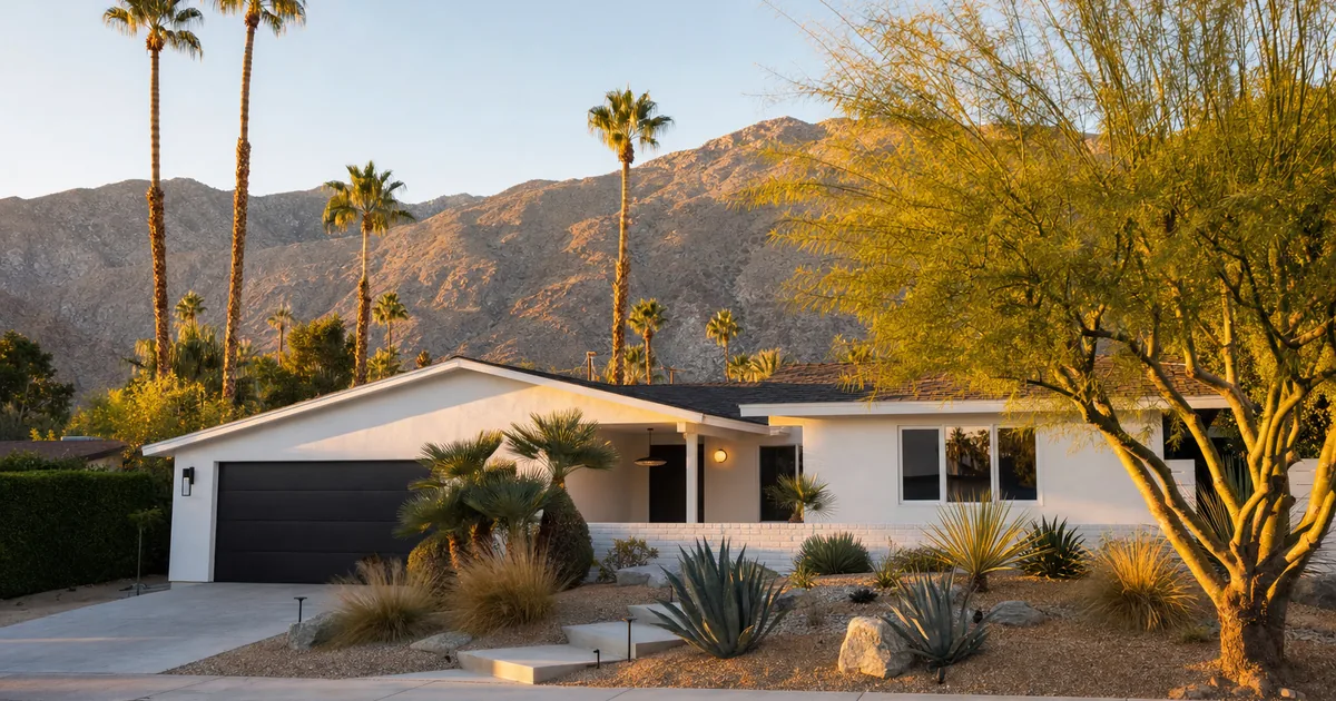 Investment property cash-out refinance in Palm Springs, California