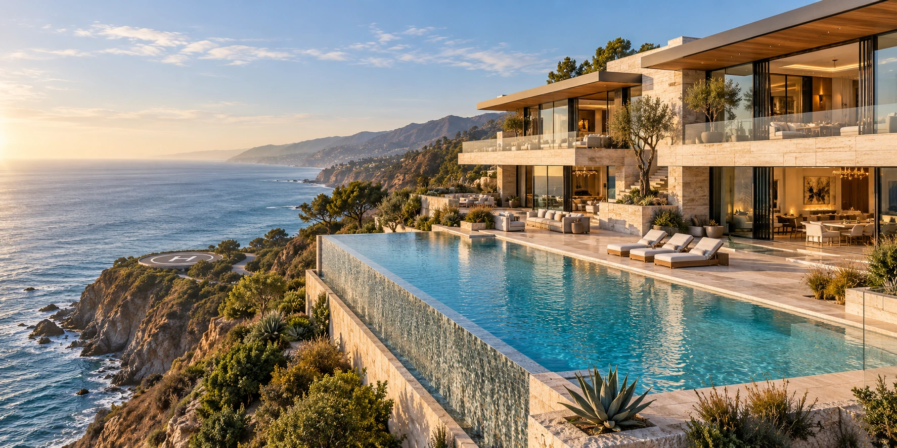 A Malibu cliffside estate — Lendmire private client lending